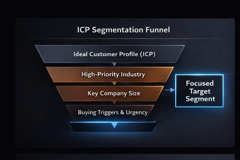GTM ICP segmentation framework showing how to prioritize high-value segments within your ideal customer profile